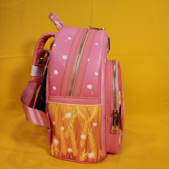 Loungefly Disney A Goofy Movie Max & Roxanne Dandelion Pink Mini Backpack NEW main image 9